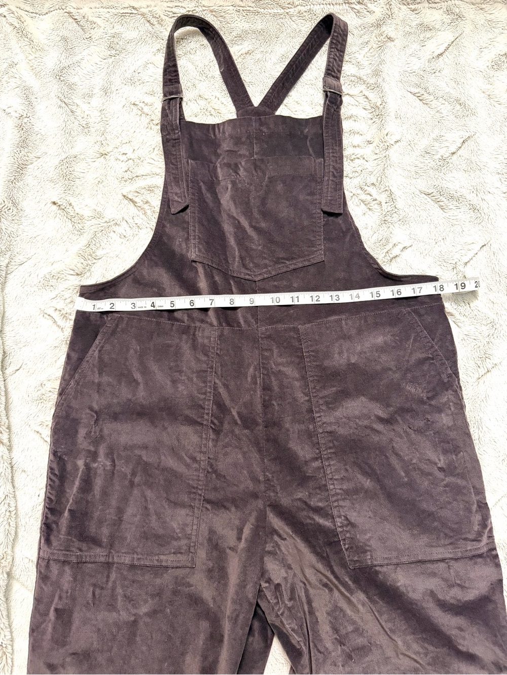 aerie Dark Brown Corduroy Overalls - Picture 4 of 5